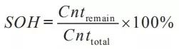 鋰電池剩余循環(huán)次數(shù)定義SOH