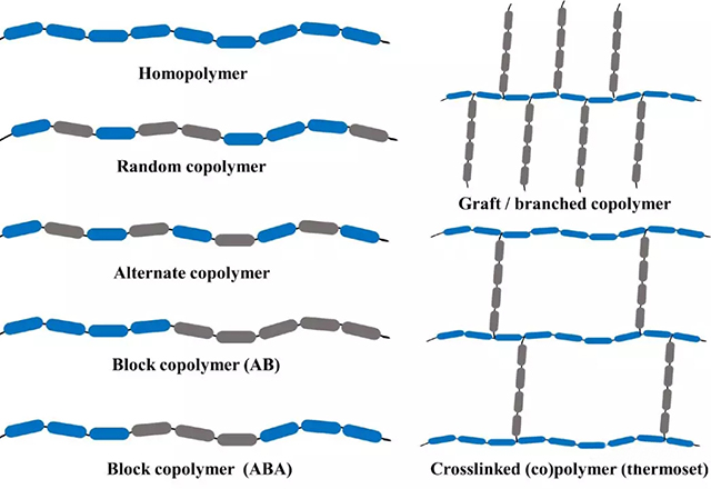 均聚物和不同形式的共聚物