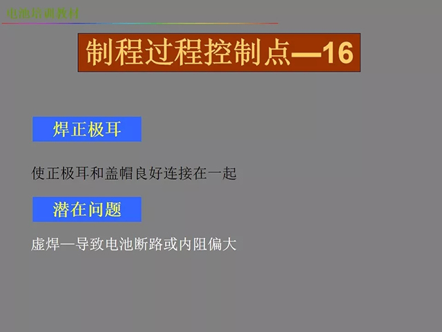 鋰電池廠家詳解：鋰電池生產(chǎn)工藝注意問題（圖）